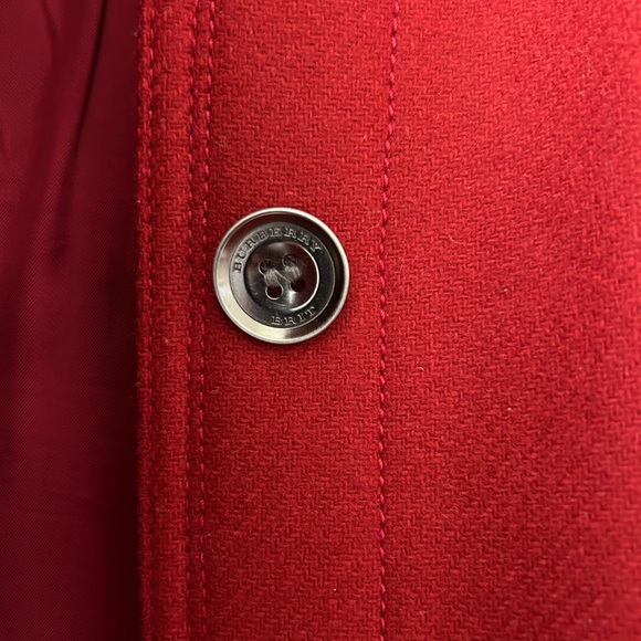 Women’s Burberry red wool coat - Picture 2 of 8